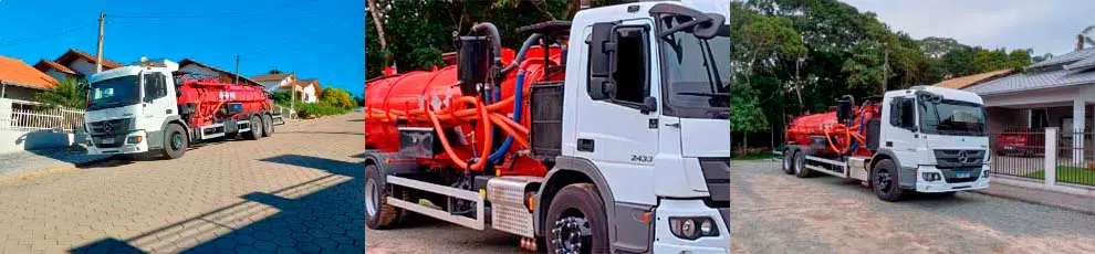Caminhão Combinado Auto Vácuo e Hidrojateamento em SC - SC Soluções Ambientais
